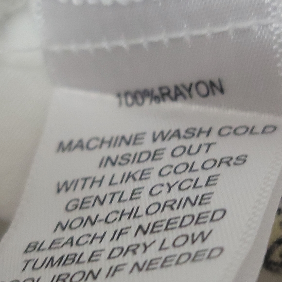 Per Se Elegant White Blouse with Black and Yellow Details - Picture 3 of 9